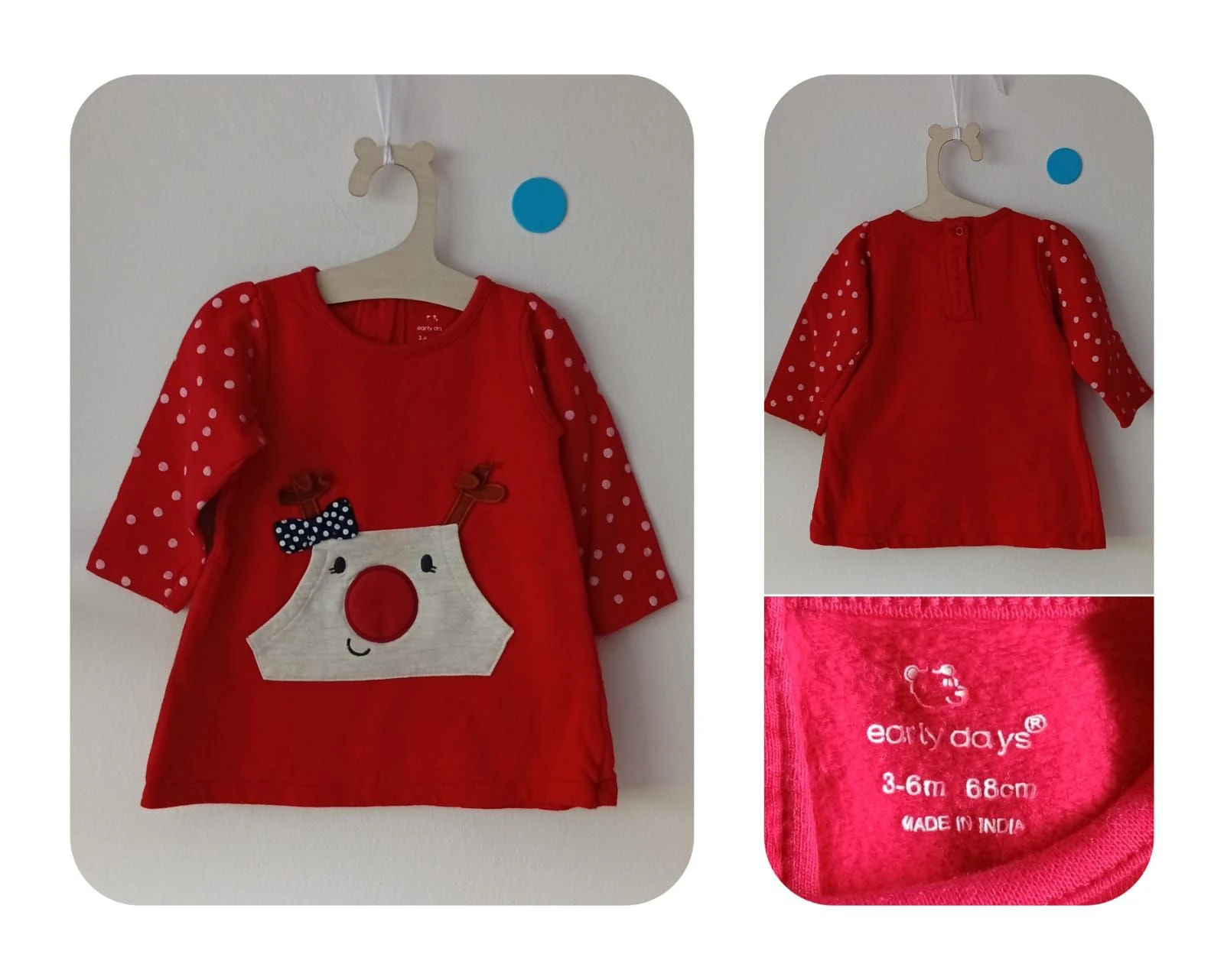 Zara Sweat-shirt et robe Early Days Ensemble / Taille 3 mois – photo 3